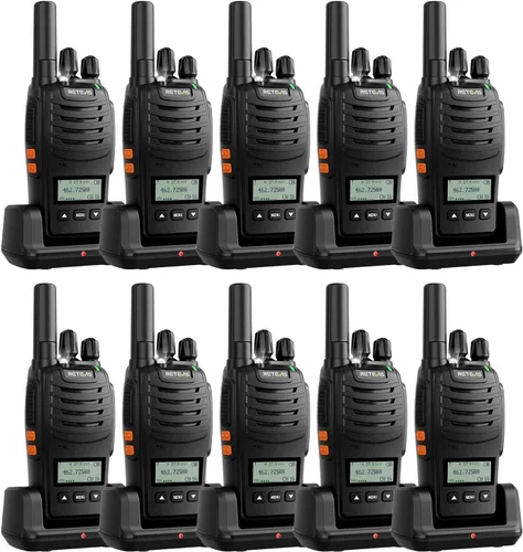 Miniatura 11 de Walkie Talkies Retevis H-777H, pantalla irrompible oculta, pantalla de canal, FRS portátil, linterna LED, carga USB-C, alarma de emergencia, manos