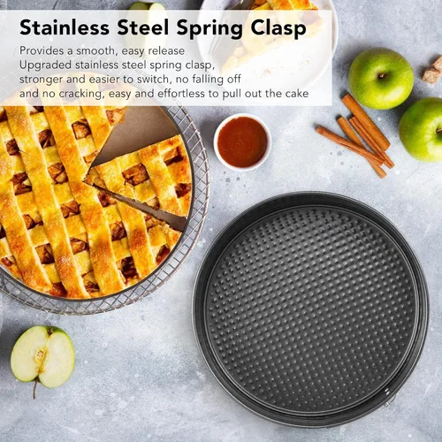 Miniatura 3 de Juego de 3 utensilios para hornear pasteles, juego de moldes antiadherentes con forma de corazón, molde redondo con forma de corazón, fácil