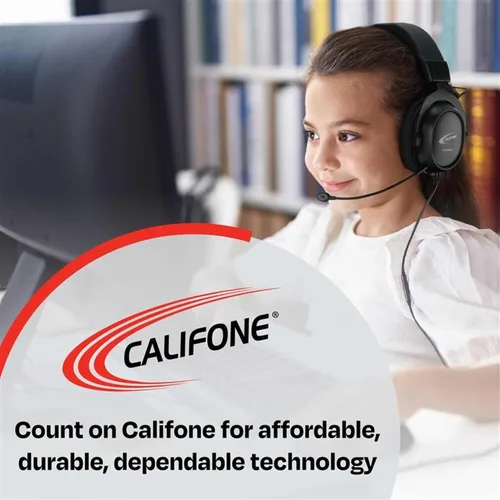 Miniatura 3 de Califone Auriculares E-2 E2, color negro