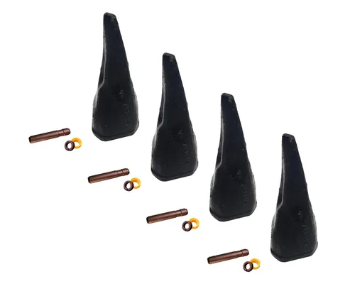 Miniatura 8 de Backhoe Bucket Diente 208-5239 Punta afilada con pasador, se adapta a adaptadores Cat DRS230 Series.