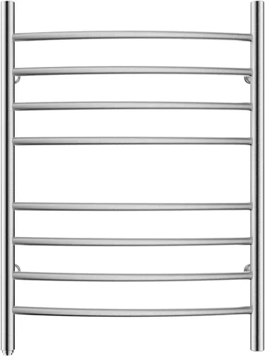 Miniatura 2 de HEATGENE Calentador de toallas de 8 bares, calentador de toallas de baño curvo, calentador de toallas para baño, estante de secado enchufable
