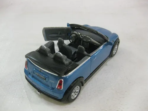 Miniatura 3 de KiNSMART - Mini Cooper S 5" Coche de juguete modelo de metal fundido a presión a escala 1:28 (convertible azul)