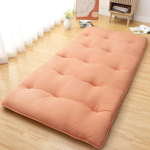 Miniatura 9 de IDEALHOUSE Colchón de futón japonés, colchón de suelo para dormir, almohadilla plegable gruesa y enrollable y tapete de tatami para dormitorio