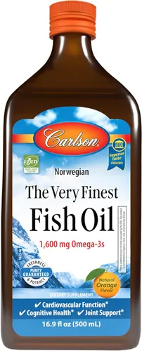 Miniatura 12 de Carlson - El Mejor de Todos los Aceites de Pescado, 1600 mg de Omega-3, Suplemento de Aceite de Pescado Líquido, Aceite de Pescado Noruego, Captura