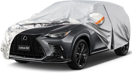 Miniatura 21 de Kayme - Cubierta completa impermeable de 6 capas para automóvil, apta para todo clima, protección para exteriores contra lluvia, rayos ultravioleta