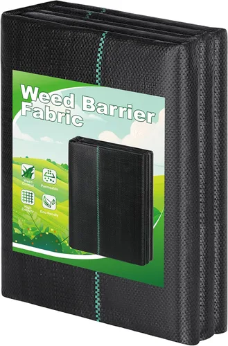 FEED GARDEN 3FT x 50FT Landscape Fabric Weed Barrier Fabric, Heavy Duty Weed Control Mat, Weed Blocker Ground Cover Geotextile Fabric for Gardening