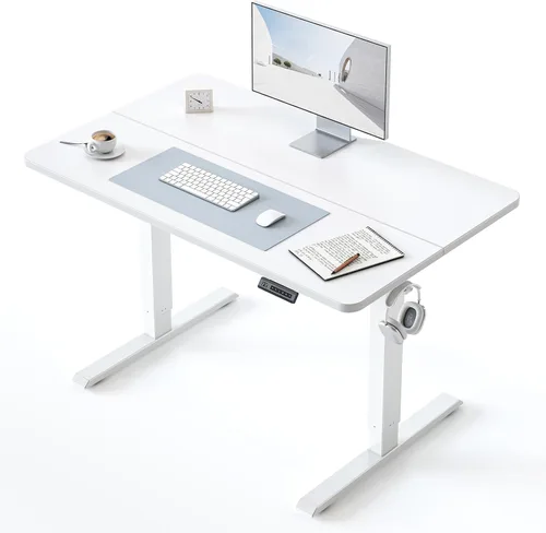 Miniatura 23 de BANTI Escritorio de pie de 48 × 24 pulgadas, ergonómico, altura eléctrica ajustable, para sentarse y ponerse de pie, escritorio de oficina para Arce