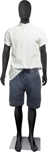 Miniatura 9 de Maniquí femenino cuerpo completo ajustable maniquí torso vestido forma con base de metal 69 pulgadas