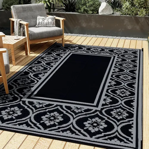 Miniatura 51 de HUGEAR Alfombra para RV Exterior Tapete Impermeable Alfombras para Exteriores 9'x12' para Patios Liquidación Alfombra Exterior Alfombras de Camping