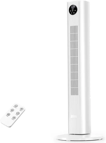 Antarctic Star Ventilador de Torre Portátil Ventiladores de Piso Oscilante 85° Ventilador Silencioso de Enfriamiento Temporizador 12H Control Remoto
