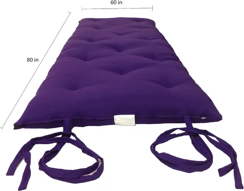 Miniatura 2 de D&D Futon Furniture Colchones tradicionales japoneses de tamaño queen, bateo de algodón, espuma, poliéster, Shikifuton, tatami, tapete de 80 x 60 x