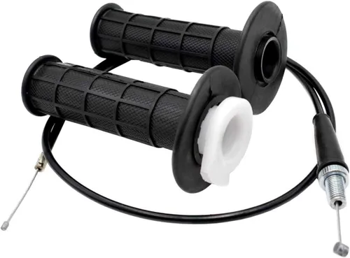 Miniatura 7 de Manillar de la barra del acelerador agarres cable de agarre + izquierda derecha 7/8 pulgadas embrague palanca palanca palanca percha para mini Baja