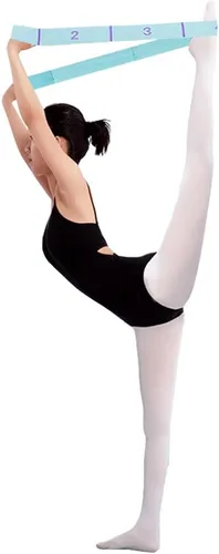 Miniatura 4 de Banda elástica de 11 bucles - Correa de estiramiento para yoga, pilates, ballet y fisioterapia para flexibilidad, estiramiento de piernas y 11
