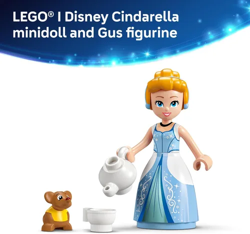 Miniatura 6 de LEGO Disney Princess Vestido de Cenicienta - Juguete para niños con personaje Minidoll - Divertido juguete de construcción para niñas y niños de 9