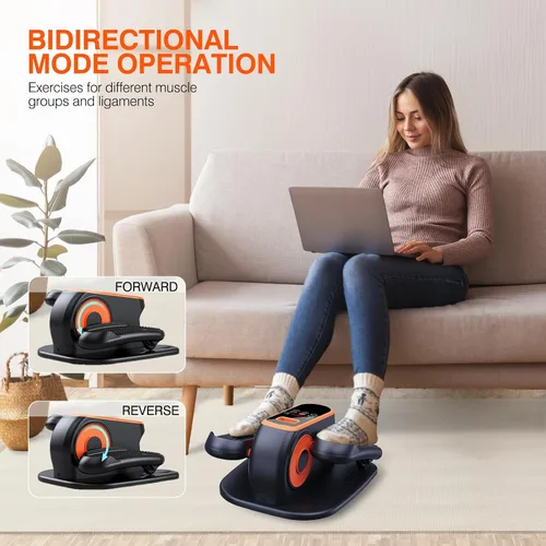 Miniatura 5 de DUREXO Máquina Elíptica Bajo Escritorio, Ejercicio Eléctrico de Piernas Mientras Se Sienta para Personas Mayores, Máquina Elíptica Portátil
