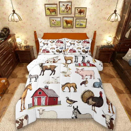 Miniatura 23 de Erosebridal Juego de ropa de cama individual para niñas, juego de edredón de juegos para niños, juego de cama de juegos para niños, color naranja