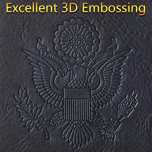 Miniatura 6 de Funda para pasaporte, cartera, artículos esenciales de viaje, de cuero, estuche con bloqueo RFID, equipaje de vacaciones, artículos imprescindibles