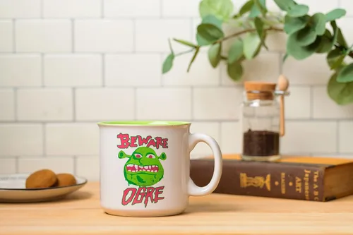 Miniatura 7 de Silver Buffalo Shrek Beware Ogre - Taza de cerámica para caravana, 20 onzas Shrek Cuidado con el ogro