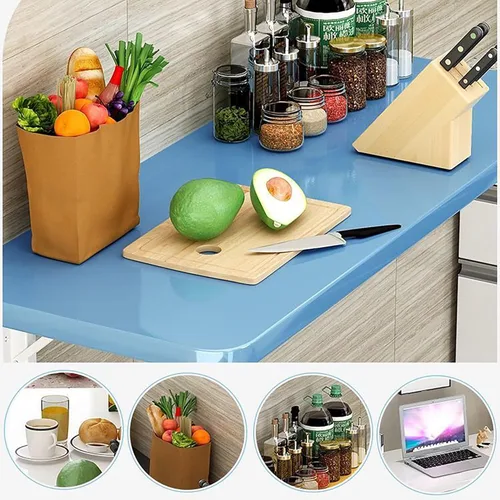 Miniatura 2 de Mesa plegable para lavandería, mesa plegable, mesa plegable montada en la pared, mesa de cocina plegable, estación plegable de lavandería, mesa