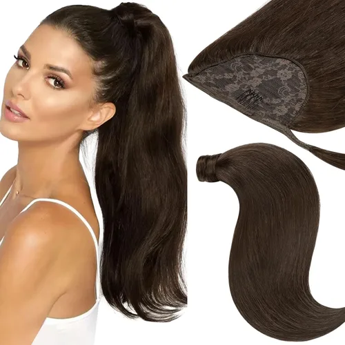 Miniatura 13 de Loxxy Extensiones de cabello con alambre, color negro natural, 14 pulgadas, 2.65 oz, 100% cabello humano real, extensión de cabello invisible