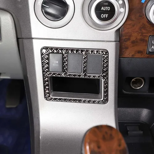 Miniatura 4 de Interruptor de modo de arrastre para Toyota Tundra 2007-2013 accesorios de consolas centrales, cubierta decorativa interior automotriz de fibra
