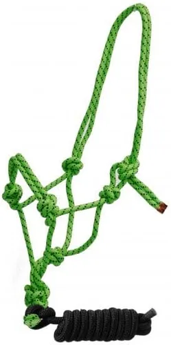 Miniatura 2 de Cuerda trenzada de nailon vaquero con nudo halter con correa extraíble de 7 1/2 pies Lima