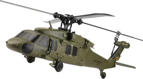 Miniatura 3 de Helicóptero RC para adultos, K170 UH-60L 170 Tamaño 2.4G 4CH 6-Axis Gyro Flybarless Helicóptero RC con altitud flotante, acelerador de mano