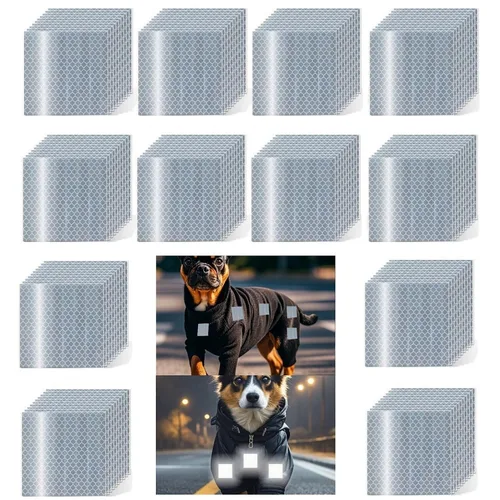 Miniatura 36 de Cinta reflectante blanca de 4 pulgadas, adhesivo de seguridad de advertencia impermeable para exteriores (10 pies)