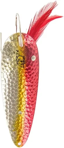 Miniatura 8 de Dardevle Dardevlet Weedless Nickel Back 3/4 oz Fishing Spoons Rojo/Blanco