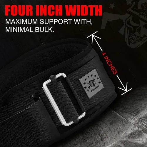 Miniatura 3 de Iron Infidel Cinturón de Levantamiento de Pesas Recon - Cinturón de Gimnasio de 4" de Ancho con Bloqueo Automático para Hombres y Mujeres, Cinturón