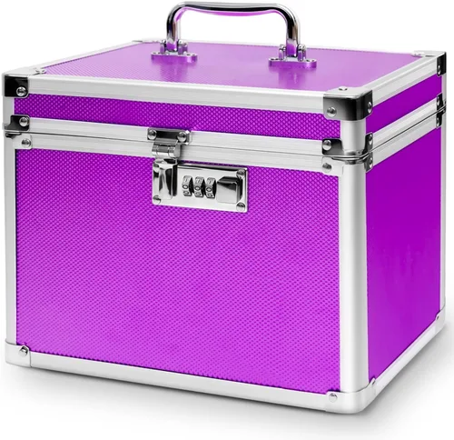 Miniatura 18 de Cajas pequeñas con cerradura de combinación para medicamentos con código para artículos personales, caja de seguridad para medicamentos y documentos