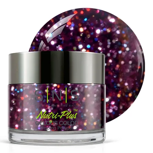 Miniatura 14 de SNS Polvo de inmersión de uñas, polvo de inmersión de color geloso – Alaskan Cruise (gris metálico/plateado, brillante) – Color de uñas de larga