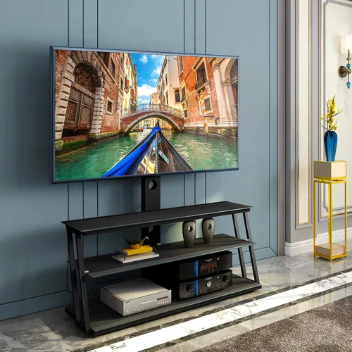 Miniatura 3 de IANIYA Soporte de TV con soporte ajustable en altura Soporte de entretenimiento para 32 a 65 pulgadas LCD de plasma LED o TV de pantalla curvada