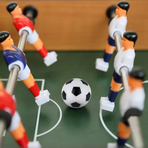 Miniatura 6 de Coopay 18 pelotas de futbolín de 1.28 pulgadas (1.260 in), pelotas de repuesto de fútbol de mesa, multicolor, con una bolsa de cordón negro
