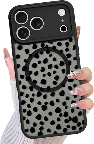 Miniatura 27 de TEAUGHT Compatible con iPhone 11 Funda con patrón lindo estampado de leopardo negro guepardo + protector de pantalla a prueba de golpes, funda