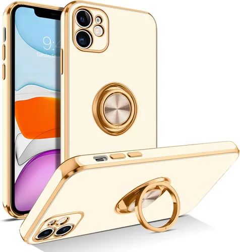 Miniatura 9 de BENTOBEN Funda para iPhone 11 con soporte de anillo de 360°, a prueba de golpes, soporte magnético, soporte magnético, soporte para automóvil
