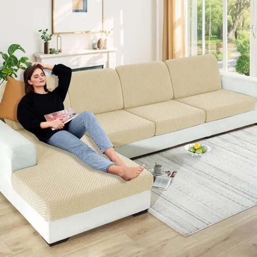 Miniatura 103 de YEMYHOM 【Liquidación】 Fundas Elásticas para Cojines de 1 Pieza, Fundas de Cojín de Asiento para Sofá y Silla, Funda Suave de Sofá de Repuesto