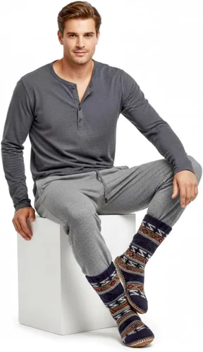 Miniatura 5 de Cozylook Calcetines tipo pantufla para hombre, con forro polar, suela antideslizante, para invierno, suaves, gruesas, acogedoras, cálidas, peludas