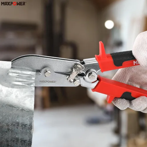 Miniatura 7 de MAXPOWER Crimpadora de chapa metálica, herramienta de crimpado de conductos de 5 cuchillas, herramienta Hvac de 9.8 pulgadas para conductos de acero