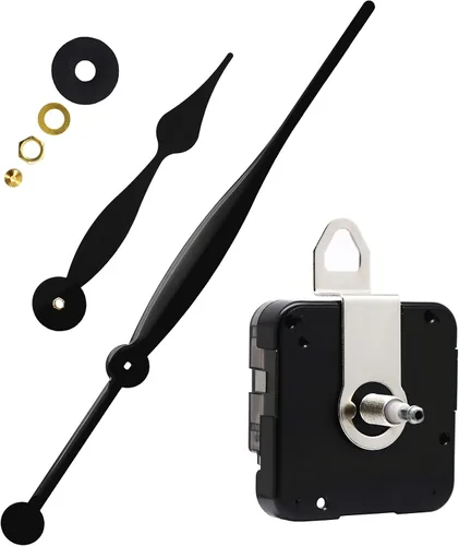 Miniatura 9 de TIKROUND Youngtown 12888 - Piezas de reemplazo para movimiento de reloj de cuarzo de alto torque con manecillas de pala largas de 12.3 pulgadas