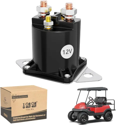 10L0L Solenoide de 12 V para Club Car DS y Precedent Gas 1984-up, 4 terminales Golf Cart Club Car Starter Solenoid 1013609,1012275,1117
