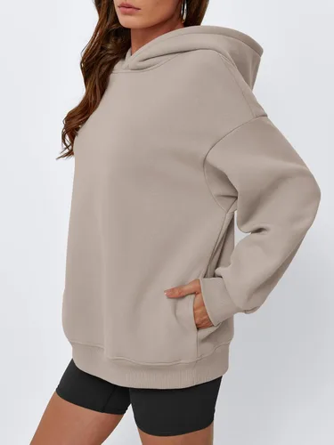 Miniatura 4 de EFAN Sudaderas de gran tamaño con capucha de forro polar para mujer, trajes de moda de otoño 2026, ropa linda con bolsillos