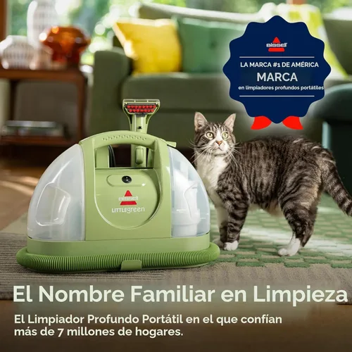 Miniatura 2 de BISSELL Little Green - Limpiador portátil multiusos de alfombras y tapicería, 1400B Verde