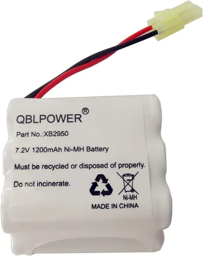 XB2950 Batería 7.2V 1200mAh Ni-Mh Compatible con Euro Pro Shark Aspiradora de alfombras V2950 V2950A V2945Z V2945 (paquete de 1)