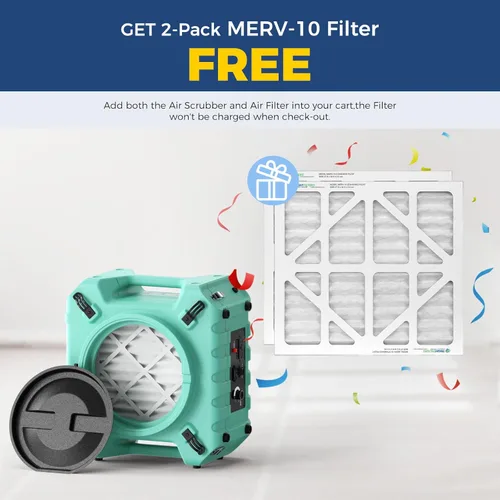 Miniatura 2 de ALORAIR PureAiro HEPA Pro 770 - Limpiador de aire industrial, sistema de filtración de 3 etapas, toma GFCI, máquina negativa, limpiador de aire