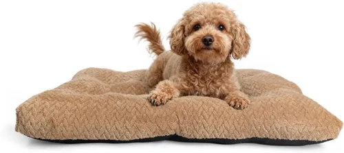 Miniatura 12 de Cama Lavable para Jaula de Perro de 18 Pulgadas Pequeña Antideslizante Impermeable Cálida Acogedora Suave para Mascotas Cachorros, Almohadas