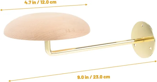 Miniatura 3 de Amosfun 4 unids sombrero Rack Cap para hombres sombreros para hombres Perchero de madera perchero sombrero estante de exhibición sombrero estante
