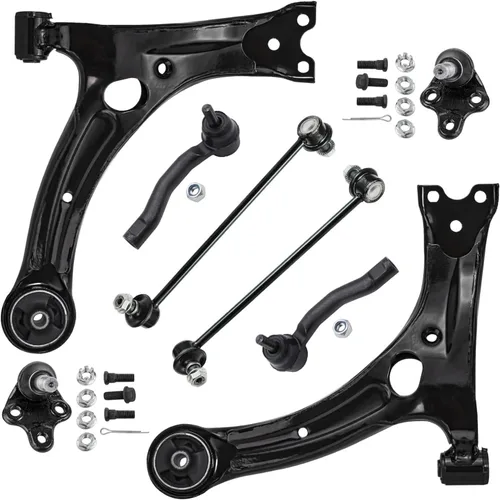 Miniatura 26 de Detroit Axle - Kit de brazos de control de extremo delantero de 8 piezas para Dodge Dakota 00-04, Durango 00-03, 4 brazos de control superior e
