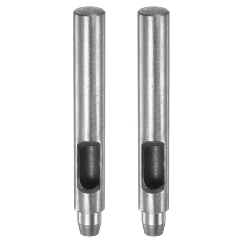 Miniatura 19 de HARFINGTON 2 piezas de perforador de cuero de 0.031 in recto, redondo, ojal, remache a presión, fijador para cuero, artesanía, ropa, bolso, cortina