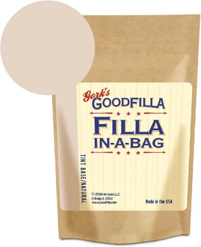 GoodFIlla Base teñible neutra, 4 onzas, polvo de relleno de madera y granos, teñible, pintable, lijable, versátil | Zero Wastee